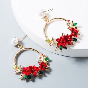 Floral earrings